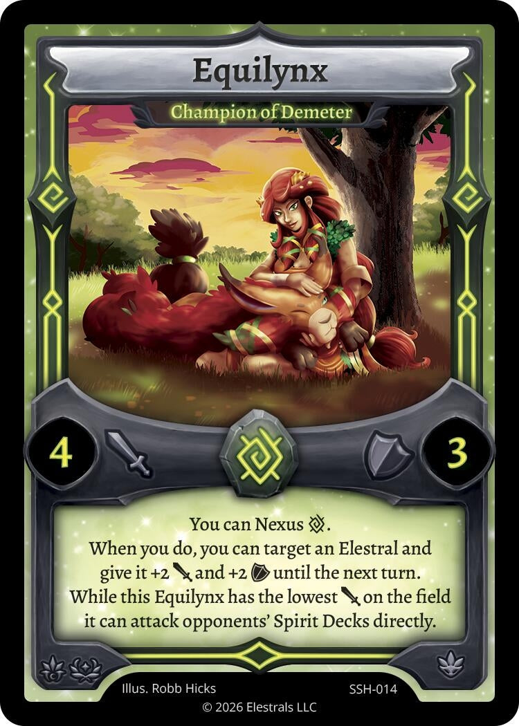 Image for Equilynx - Champion of Demeter (SSH-014) (SSHSD) - Elestrals