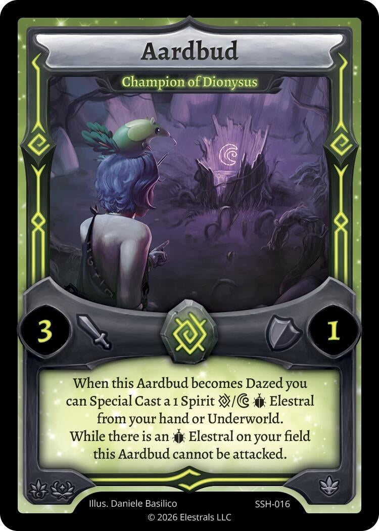 Image for Aardbud - Champion of Dionysus (SSH-016) (SSHSD) - Elestrals