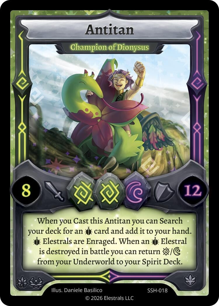 Image for Antitan - Champion of Dionysus (SSH-018) (SSHSD) - Elestrals
