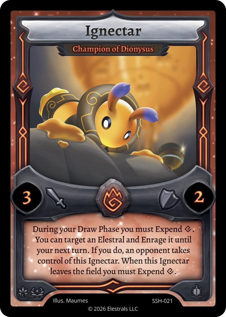 Image for Ignectar - Champion of Dionysus (SSH-021) (SSHSD) - Elestrals