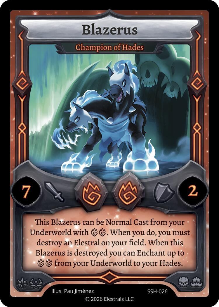 Image for Blazerus - Champion of Hades (SSH-026) (SSHSD) - Elestrals