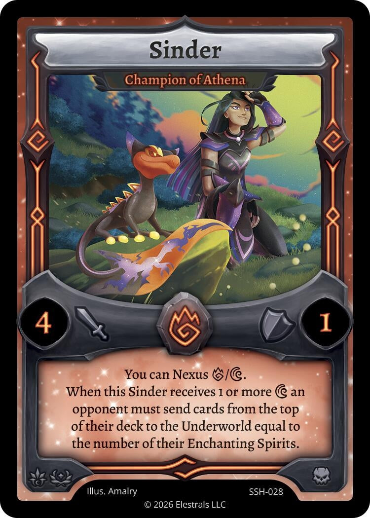 Image for Sinder - Champion of Athena (SSH-028) (SSHSD) - Elestrals