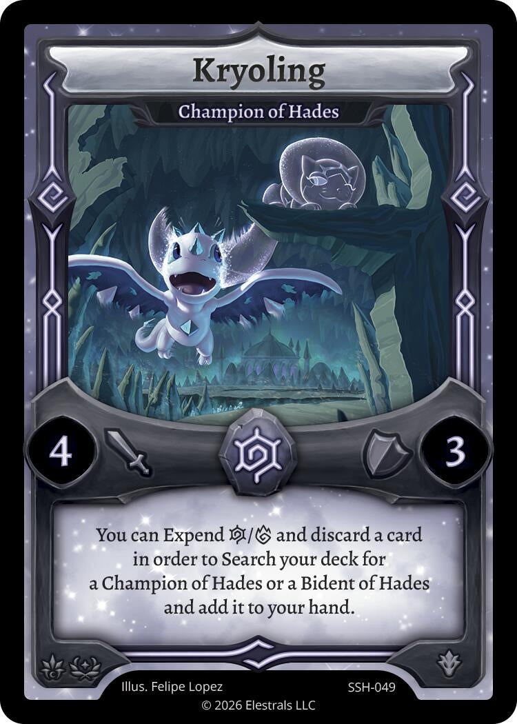 Image for Kryoling - Champion of Hades (SSH-049) (SSHSD) - Elestrals