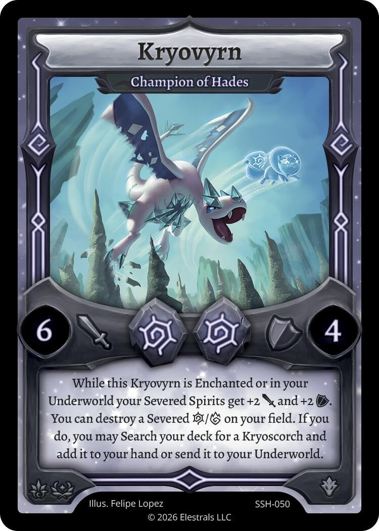 Image for Kryovyrn - Champion of Hades (SSH-050) (SSHSD) - Elestrals