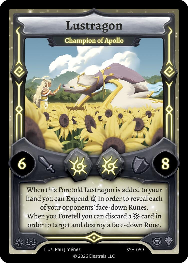 Image for Lustragon - Champion of Apollo (SSH-059) (SSHSD) - Elestrals