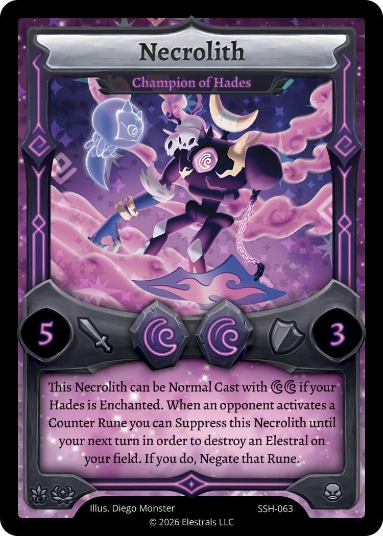 Image for Necrolith - Champion of Hades (SSH-063) (SSHSD) - Elestrals