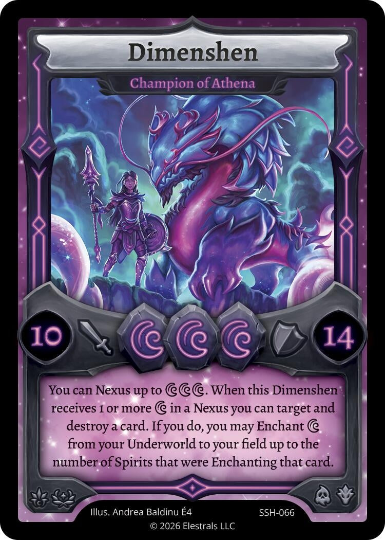 Image for Dimenshen - Champion of Athena (SSH-066) (SSHSD) - Elestrals