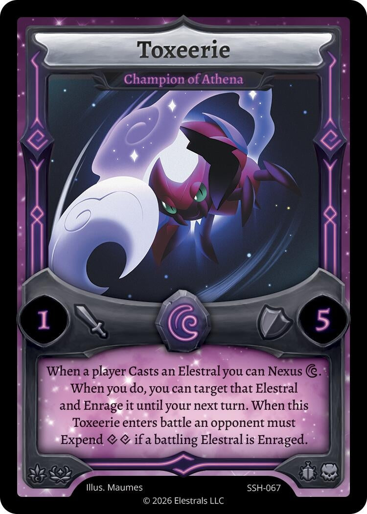 Image for Toxeerie - Champion of Athena (SSH-067) (SSHSD) - Elestrals