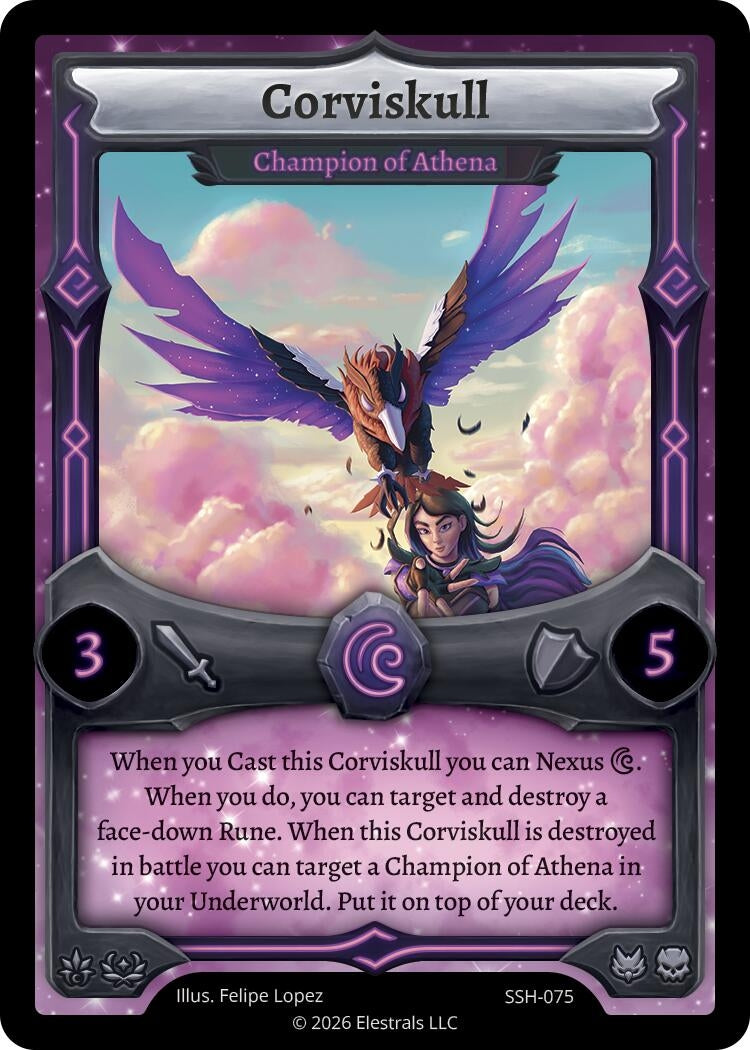 Image for Corviskull - Champion of Athena (SSH-075) (SSHSD) - Elestrals