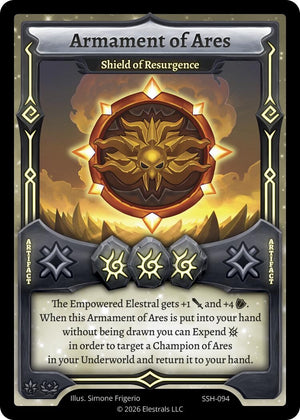 Armament of Ares - Shield of Resurgence (SSH-094) (SSHSD)