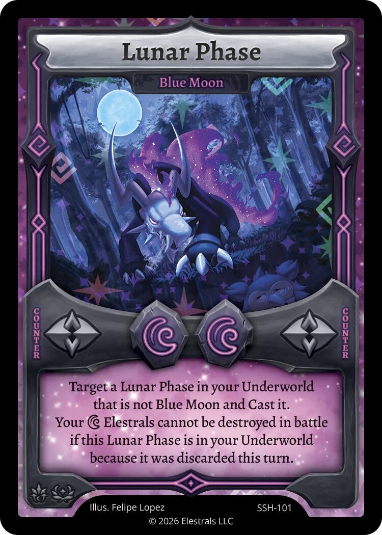 Image for Lunar Phase - Blue Moon (SSH-101) (SSHSD) - Elestrals