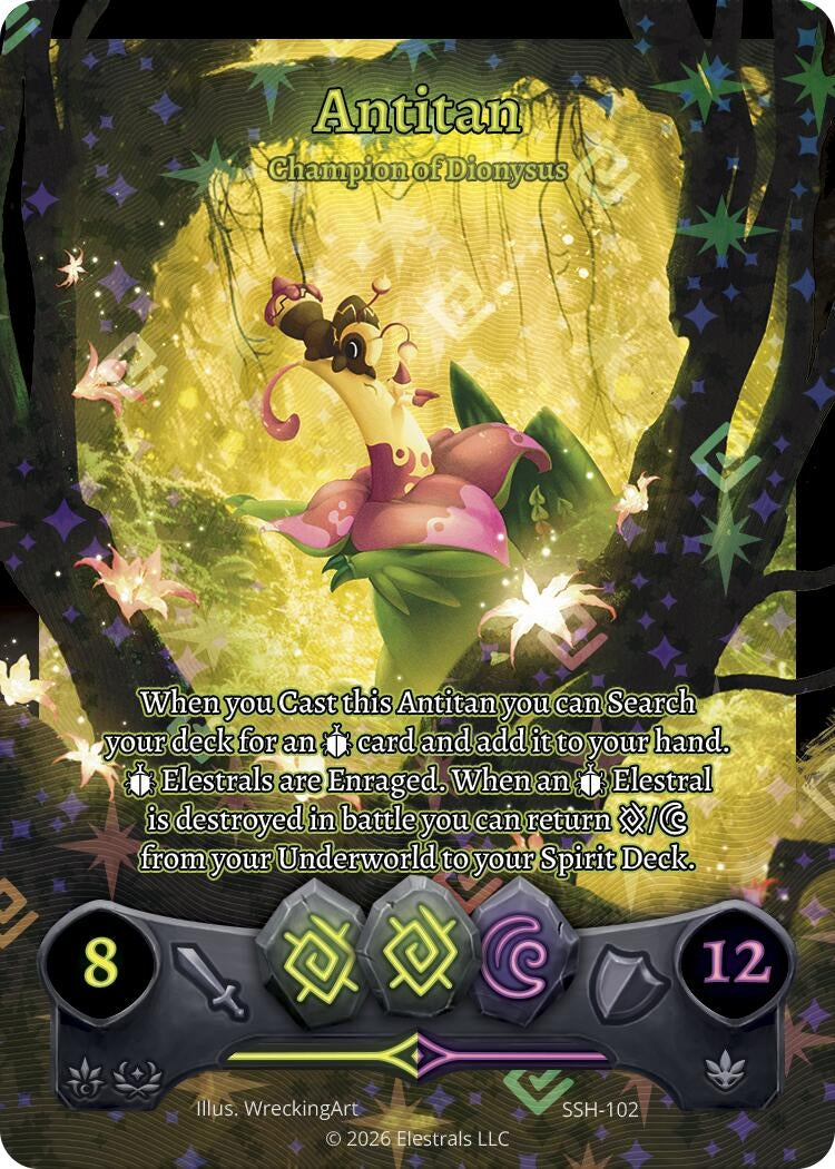 Image for Antitan - Champion of Dionysus (Full Art) (SSH-102) (SSHSD) - Elestrals