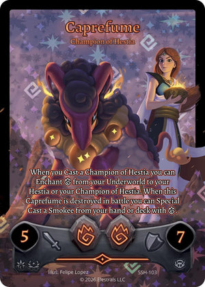 Caprefume - Champion of Hestia (Full Art) (SSH-103) (SSHSD)