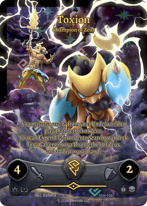 Toxion - Champion of Zeus (Full Art) (SSH-106) (SSHSD)