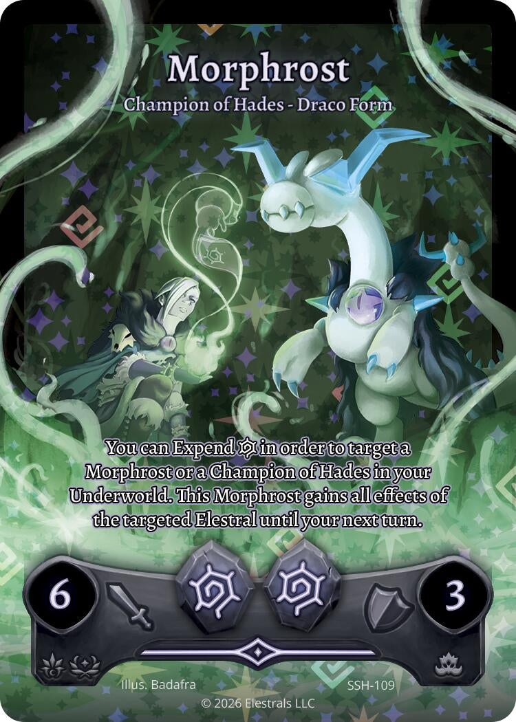 Image for Morphrost - Champion of Hades - Draco Form (Full Art) (SSH-109) (SSHSD) - Elestrals