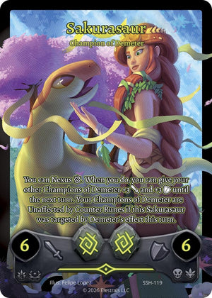 Sakurasaur - Champion of Demeter (Full Art) (SSH-119) (SSHSD)