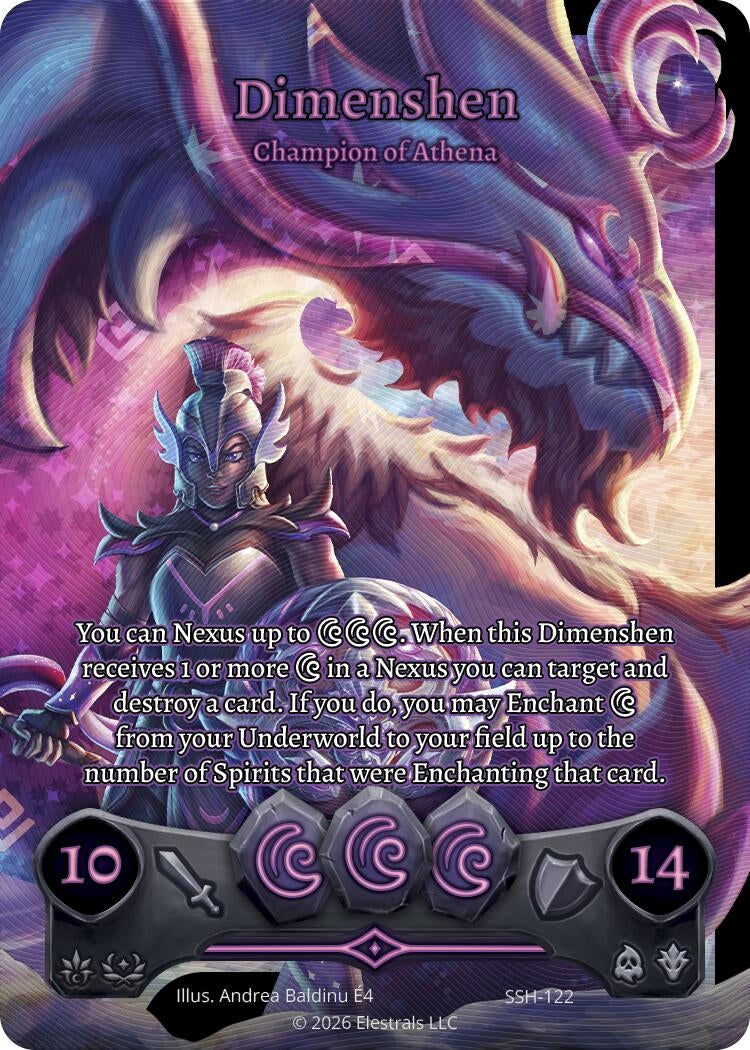 Image for Dimenshen - Champion of Athena (Full Art) (SSH-122) (SSHSD) - Elestrals