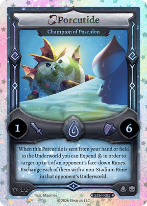 Porcutide - Champion of Poseidon (Stellar) (SSH-R03) (SSHSD)