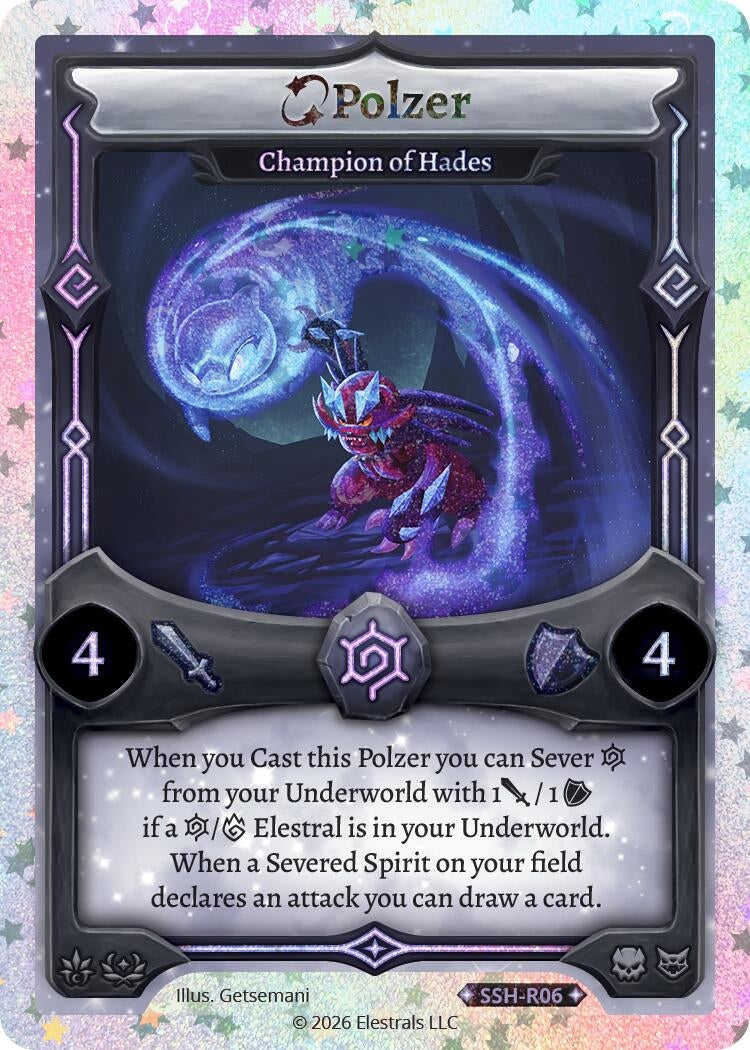 Image for Polzer - Champion of Hades (Stellar) (SSH-R06) (SSHSD) - Elestrals