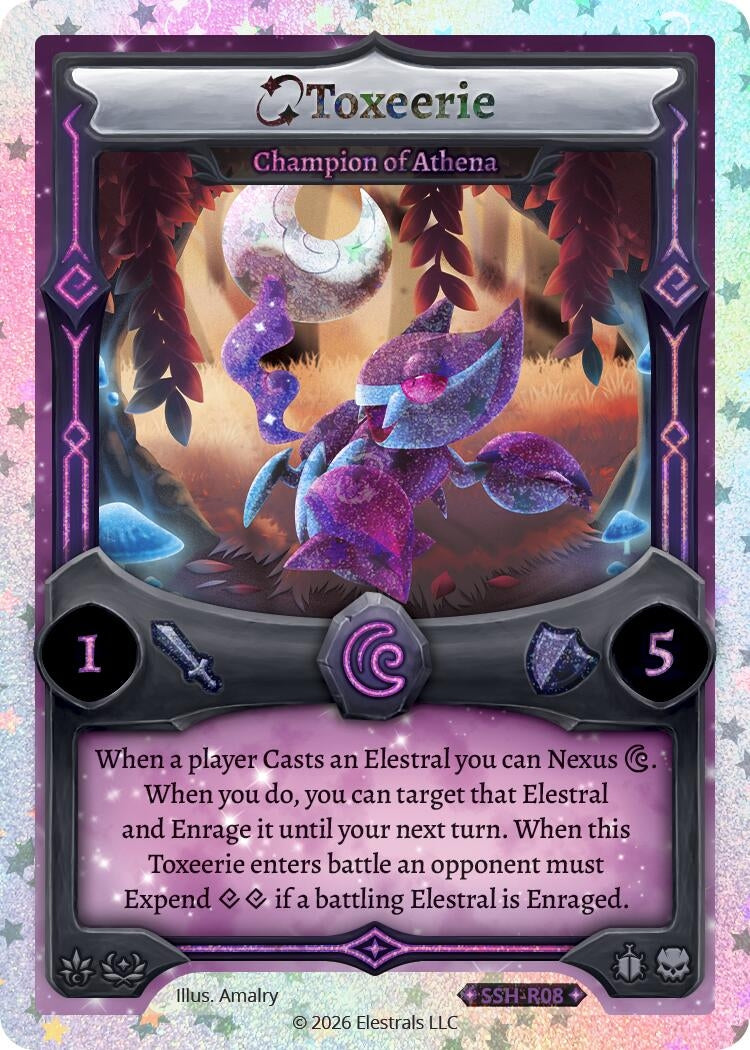 Image for Toxeerie - Champion of Athena (Stellar) (SSH-R08) (SSHSD) - Elestrals
