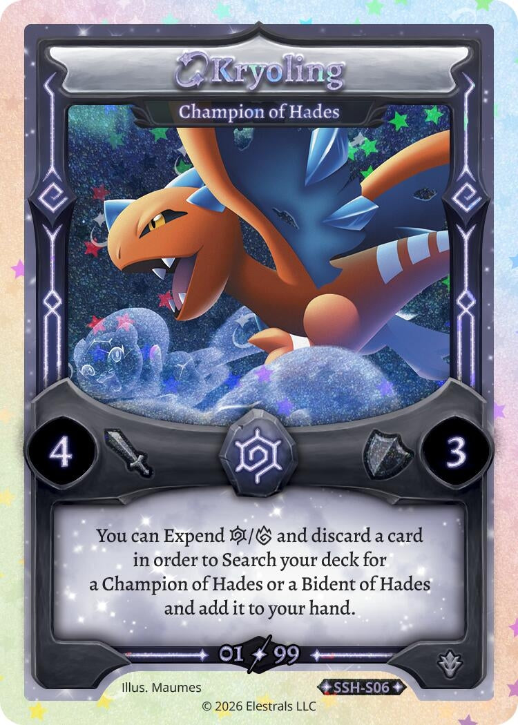 Image for Kryoling - Champion of Hades (Serialized) (SSH-S06) (SSHSD) - Elestrals