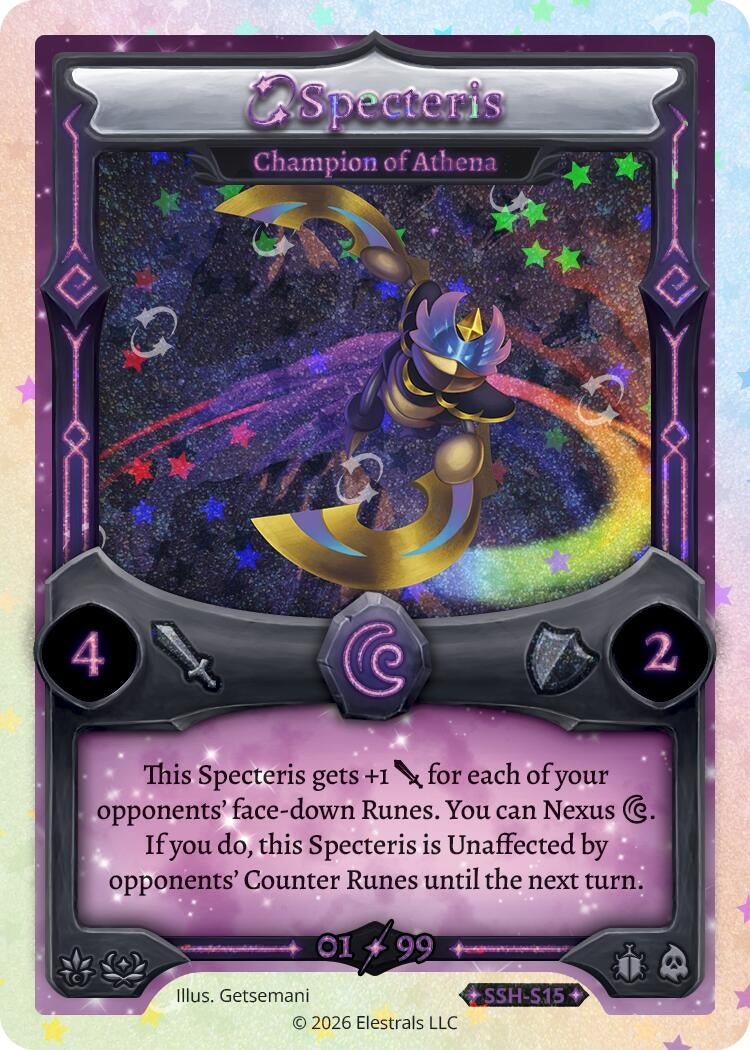 Image for Specteris - Champion of Athena (Serialized) (SSH-S15) (SSHSD) - Elestrals