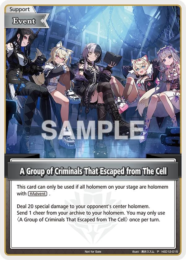 Image for A Group of Criminals That Escaped from The Cell (P) (hSD12-015) (hSD12-015) (hOCGP) - Hololive