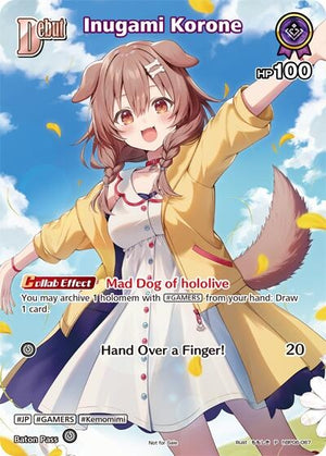 Inugami Korone (P) (hBP06-067) (Alternate Art) (hBP06-067) (hOCGP)
