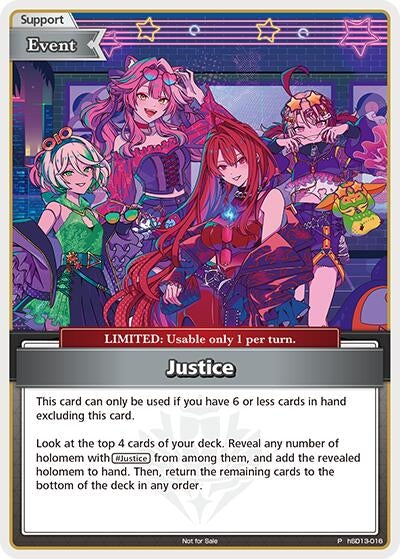 Image for Justice (P) (Alternate Art) (hSD13-016) (hOCGP) - Hololive