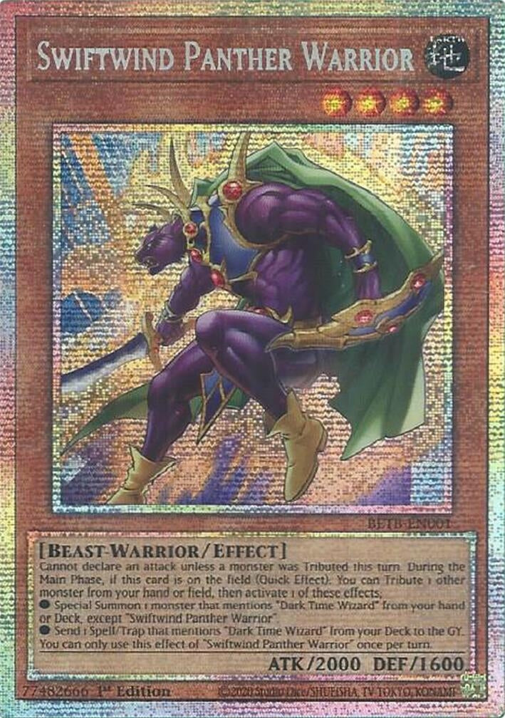 Image for Swiftwind Panther Warrior (Starlight Rare) (BETB-EN001) (BETB) - YuGiOh