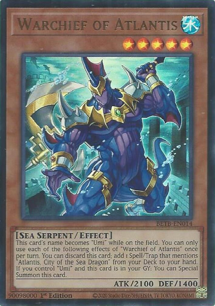 Image for Warchief of Atlantis (BETB-EN014) (BETB) - YuGiOh