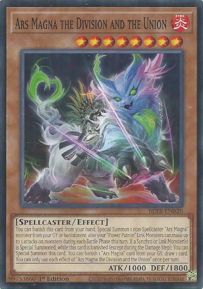 Image for Ars Magna the Division and the Union (BETB-EN020) (BETB) - YuGiOh