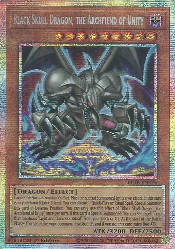 Image for Black Skull Dragon, the Archfiend of Unity (Starlight Rare) (BETB-EN026) (BETB) - YuGiOh