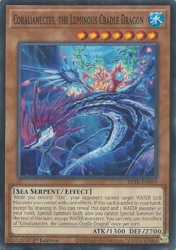 Image for Coralianectes, the Luminous Cradle Dragon (BETB-EN029) (BETB) - YuGiOh