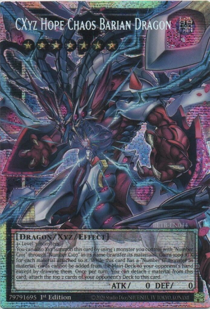Image for CXyz Hope Chaos Barian Dragon (Starlight Rare) (Extended Art) (BETB-EN044) (BETB) - YuGiOh