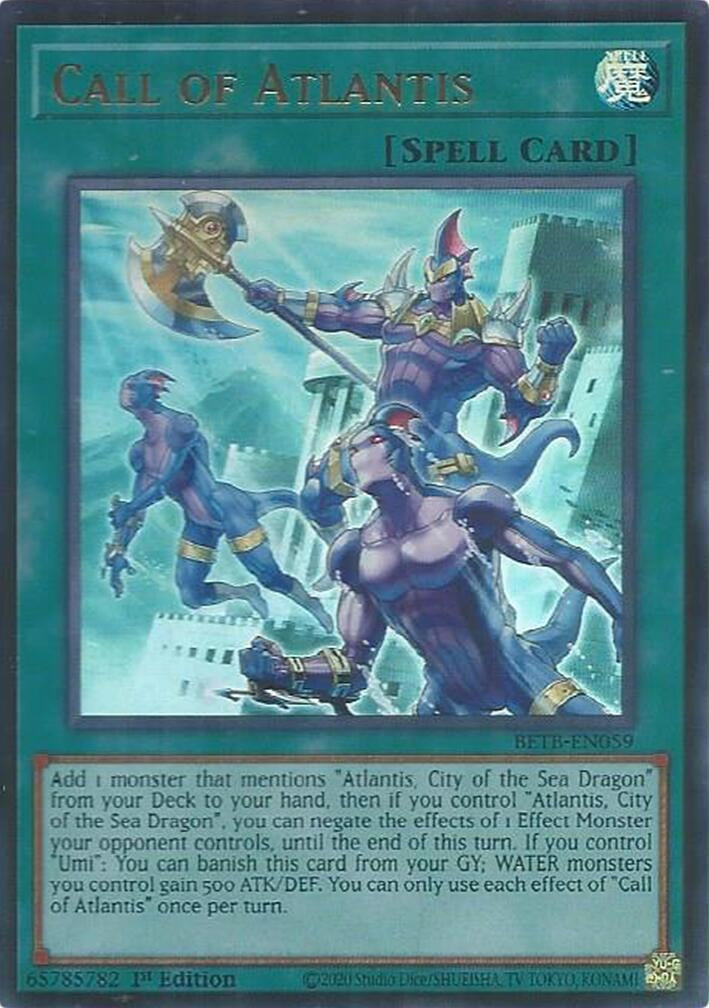 Image for Call of Atlantis (BETB-EN059) (BETB) - YuGiOh