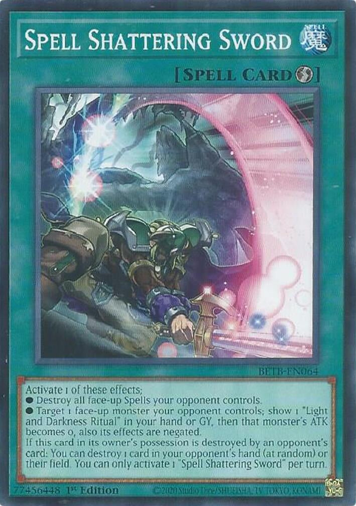 Image for Spell Shattering Sword (BETB-EN064) (BETB) - YuGiOh