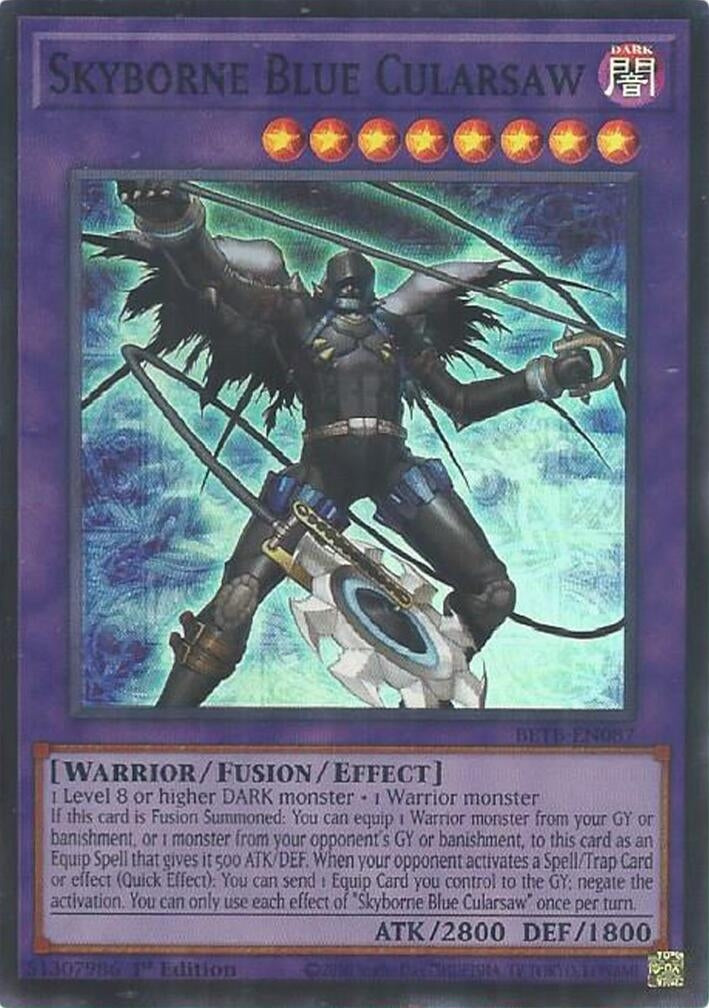 Image for Skyborne Blue Cularsaw (BETB-EN087) (BETB) - YuGiOh