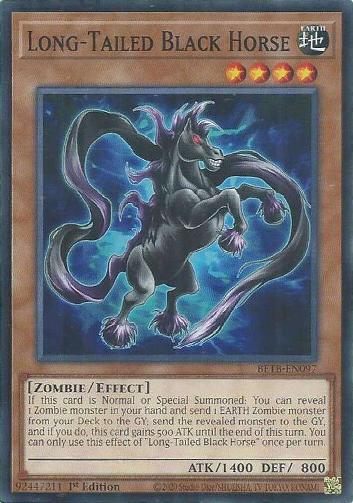 Image for Long-Tailed Black Horse (BETB-EN097) (BETB) - YuGiOh