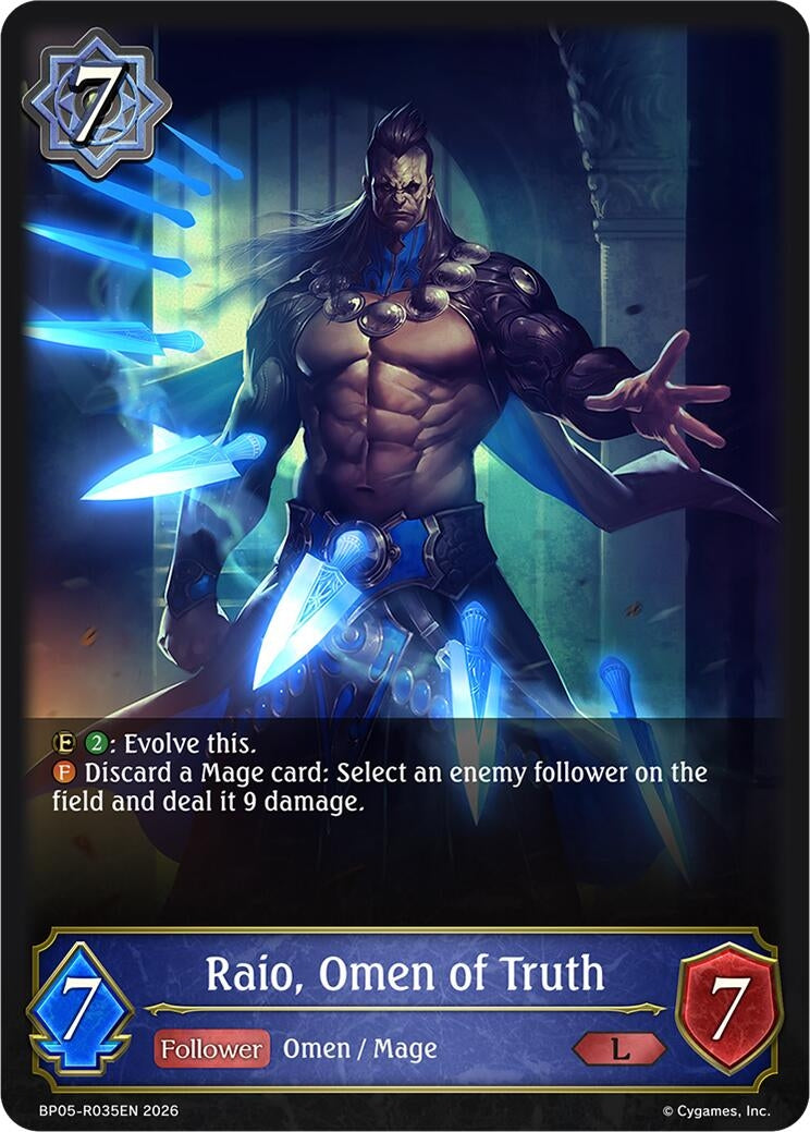 Image for Raio, Omen of Truth (BP05-R035EN) (BP19) - Shadowverse: Evolve