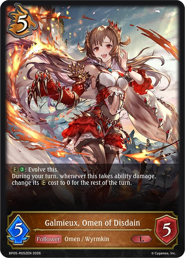 Image for Galmieux, Omen of Disdain (BP05-R052EN) (BP19) - Shadowverse: Evolve