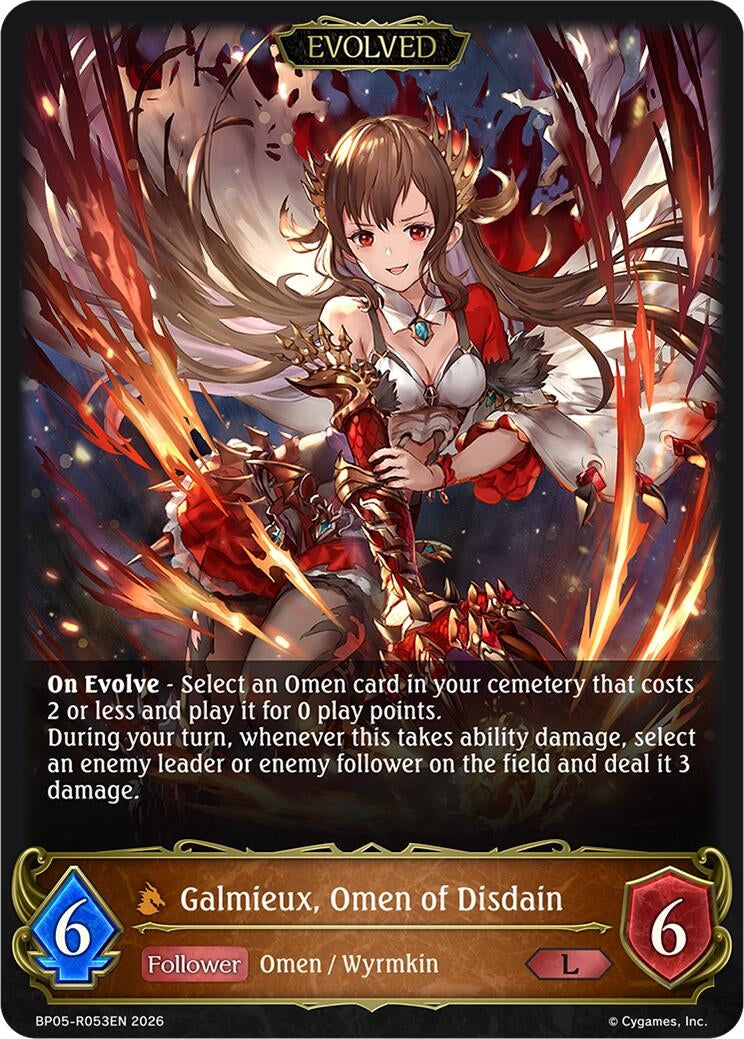 Image for Galmieux, Omen of Disdain (Evolved) (BP05-R053EN) (BP19) - Shadowverse: Evolve