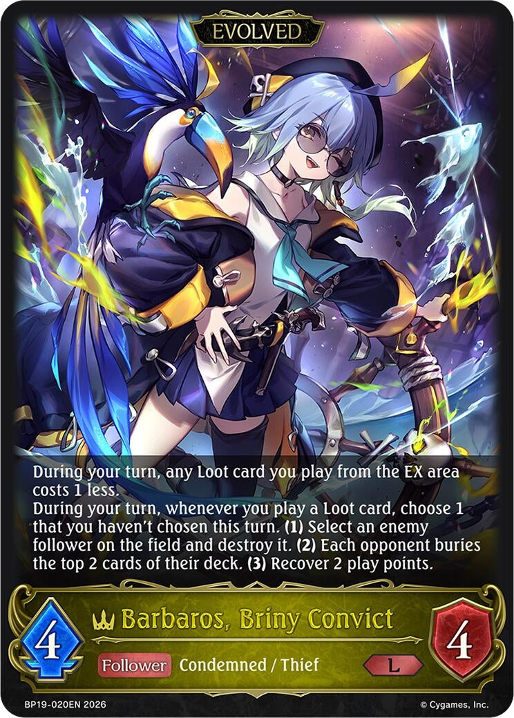 Image for Barbaros, Briny Convict (Evolved) (BP19) - Shadowverse: Evolve