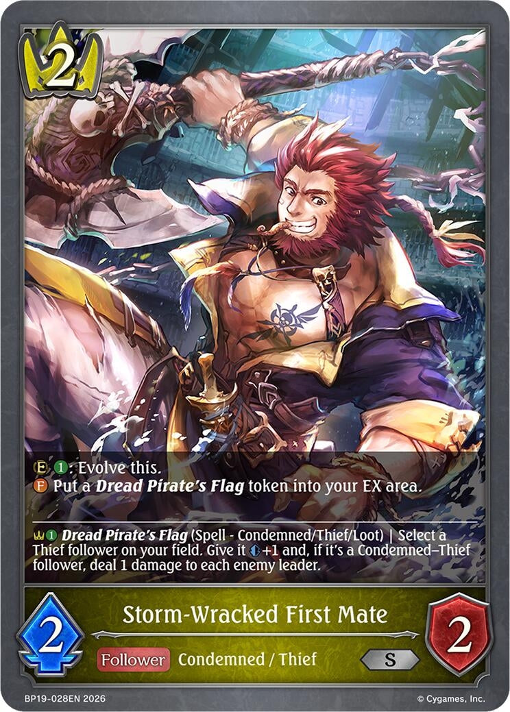 Image for Storm-Wracked First Mate (BP19-028EN) (BP19) - Shadowverse: Evolve