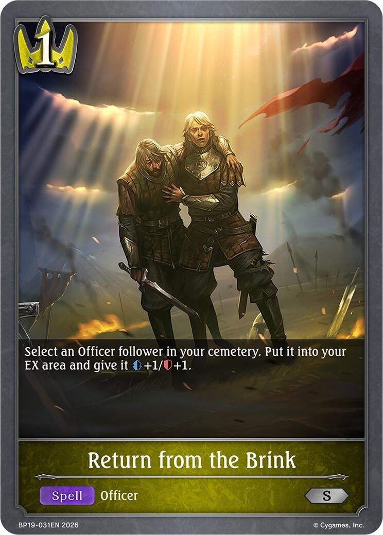 Image for Return from the Brink (BP19) - Shadowverse: Evolve