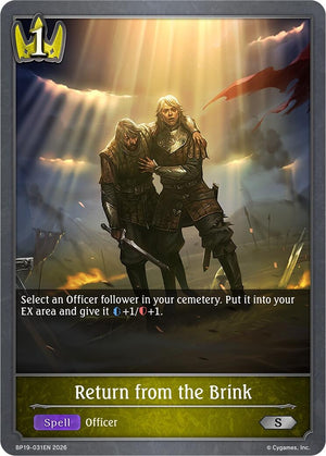 Return from the Brink (BP19)