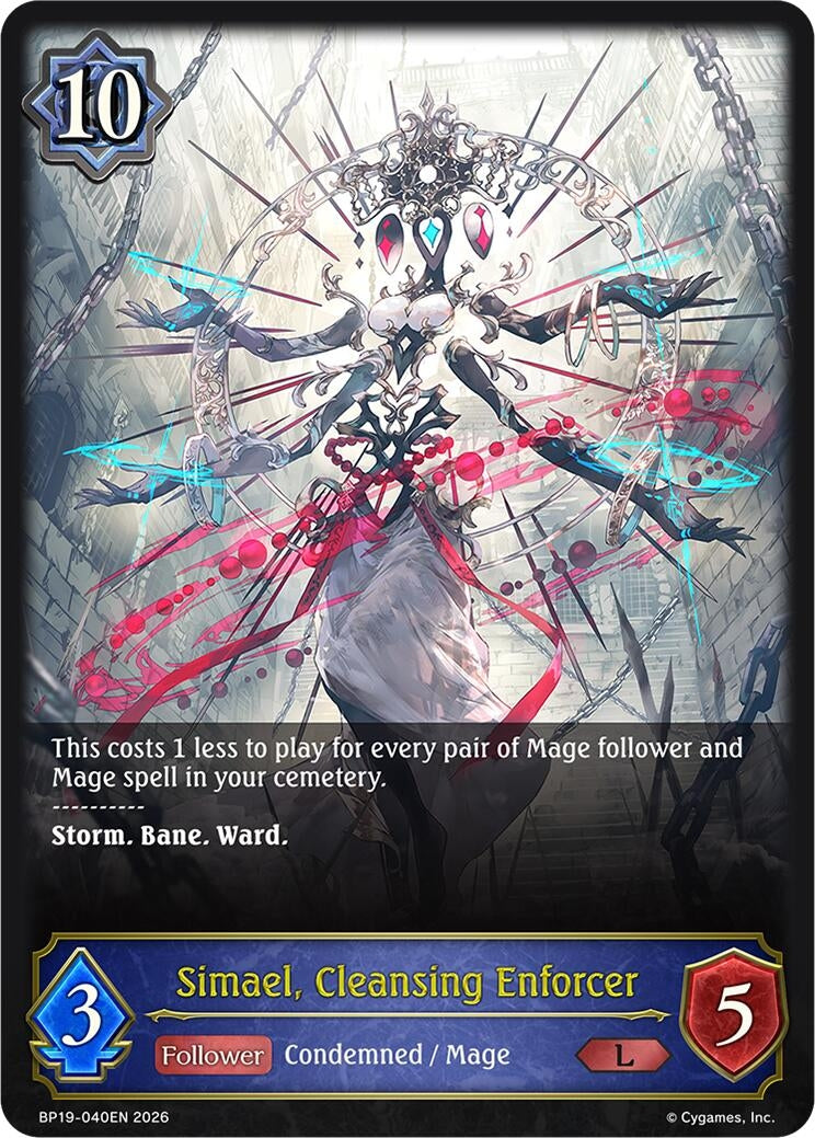 Image for Simael, Cleansing Enforcer (BP19-040EN) (BP19) - Shadowverse: Evolve