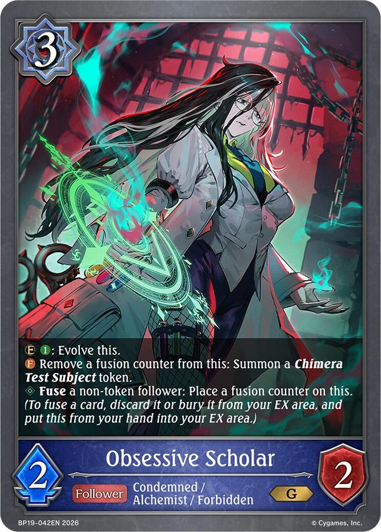 Image for Obsessive Scholar (BP19-042EN) (BP19) - Shadowverse: Evolve
