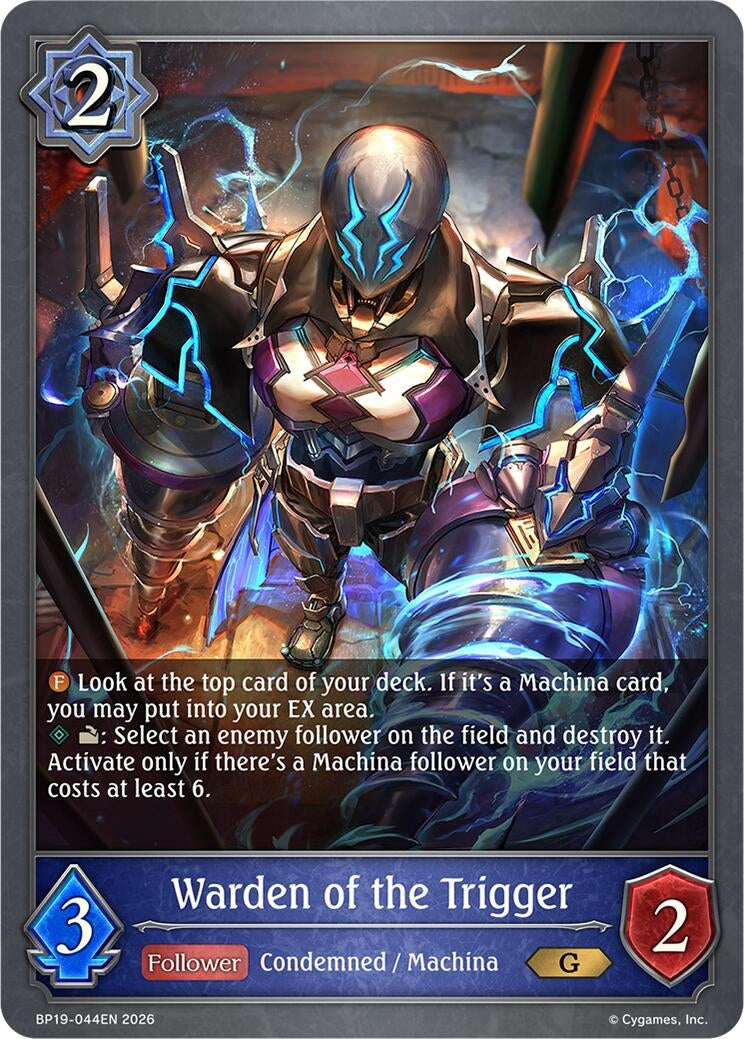 Image for Warden of the Trigger (BP19-044EN) (BP19) - Shadowverse: Evolve