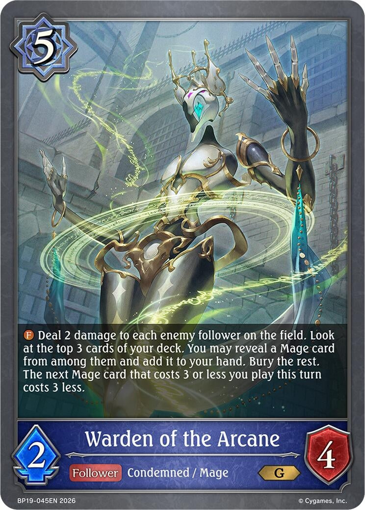 Image for Warden of the Arcane (BP19-045EN) (BP19) - Shadowverse: Evolve
